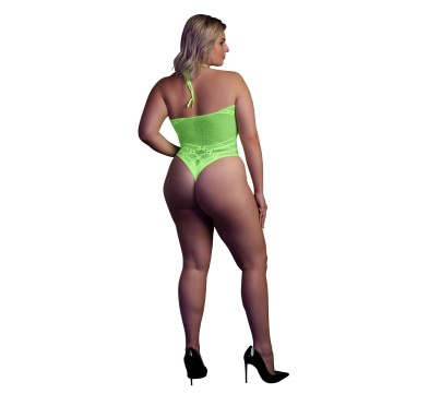 Body with Halter Neck - Neon Green - XL/XXXXL